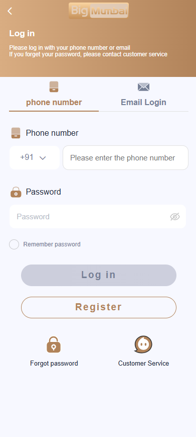 Big Mumbai Login